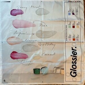 Glossier Color Swatch Poster Scarf